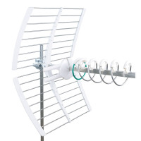 Fracarro ELIKA PRO 700C Active Helical UHF Antenna – 47dB with LED Alignment & AGC